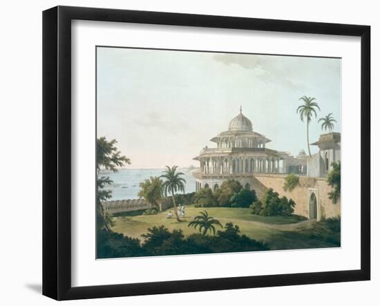 Chalees Satoon, Fort of Allahabad, River Jumna, c.1795-Thomas & William Daniell-Framed Giclee Print