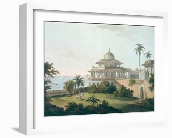 Chalees Satoon, Fort of Allahabad, River Jumna, c.1795-Thomas & William Daniell-Framed Giclee Print