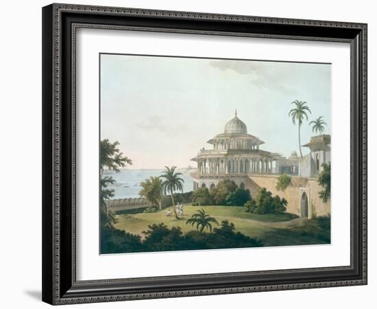 Chalees Satoon, Fort of Allahabad, River Jumna, c.1795-Thomas & William Daniell-Framed Giclee Print