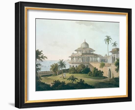 Chalees Satoon, Fort of Allahabad, River Jumna, c.1795-Thomas & William Daniell-Framed Giclee Print