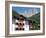 Chalet Balconies, Ciampedel, Fassa Valley, Trento Province, Trentino-Alto Adige/South Tyrol, Italy-Frank Fell-Framed Photographic Print