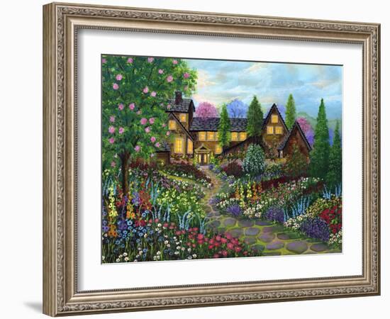 Chalet Gardening-Bonnie B. Cook-Framed Giclee Print