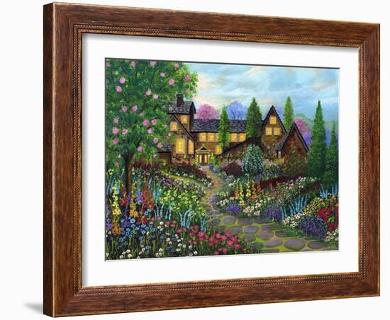 Chalet Gardening-Bonnie B. Cook-Framed Giclee Print