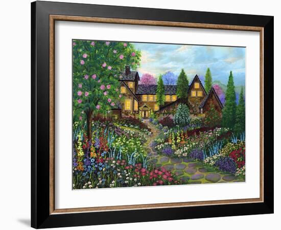 Chalet Gardening-Bonnie B. Cook-Framed Giclee Print