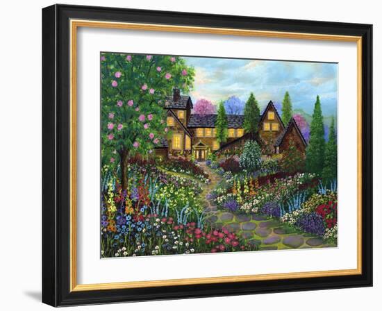 Chalet Gardening-Bonnie B. Cook-Framed Giclee Print