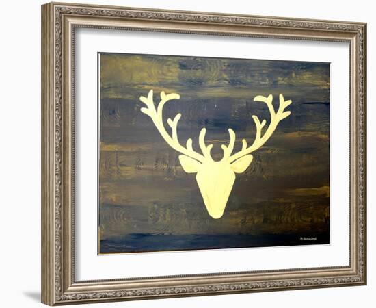 Chalet Style Gold Deer Antler-Markus Bleichner-Framed Art Print