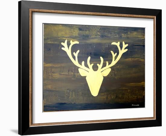 Chalet Style Gold Deer Antler-Markus Bleichner-Framed Art Print