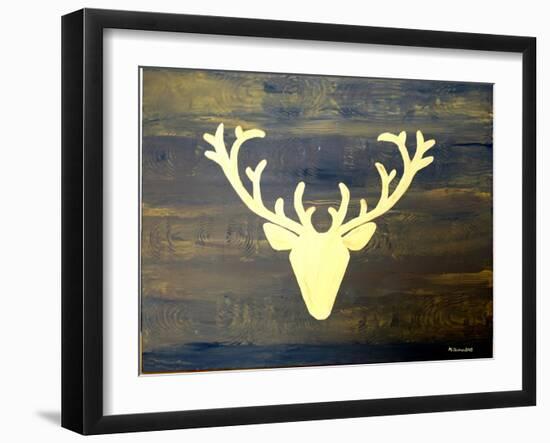 Chalet Style Gold Deer Antler-Markus Bleichner-Framed Art Print