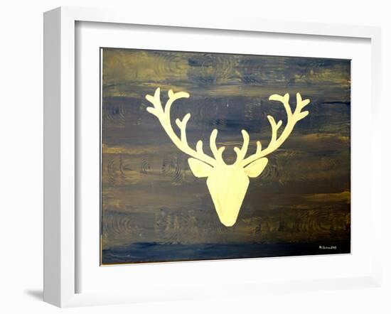 Chalet Style Gold Deer Antler-Markus Bleichner-Framed Art Print