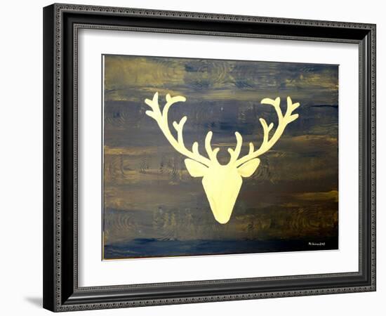 Chalet Style Gold Deer Antler-Markus Bleichner-Framed Art Print