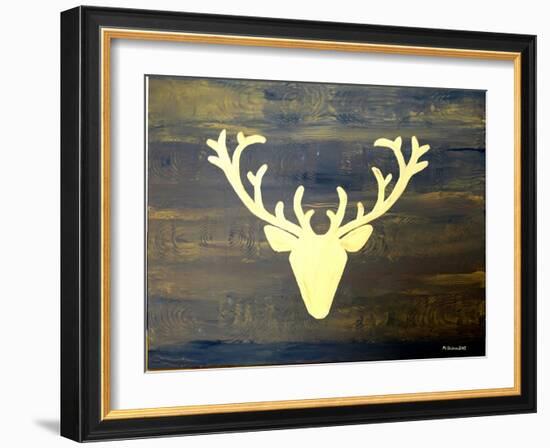 Chalet Style Gold Deer Antler-Markus Bleichner-Framed Art Print