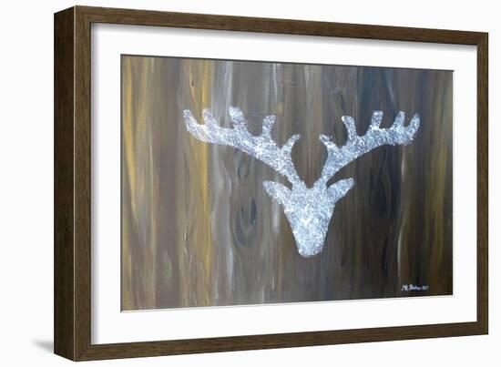 Chalet Style Silver Deer Antler-Markus Bleichner-Framed Art Print