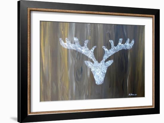 Chalet Style Silver Deer Antler-Markus Bleichner-Framed Art Print