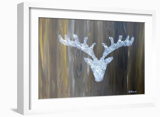 Chalet Style Silver Deer Antler-Markus Bleichner-Framed Art Print