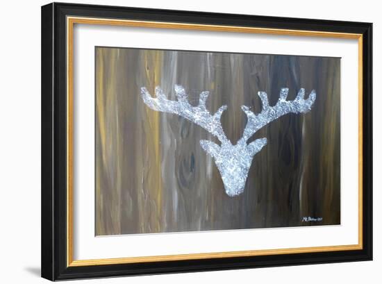 Chalet Style Silver Deer Antler-Markus Bleichner-Framed Art Print