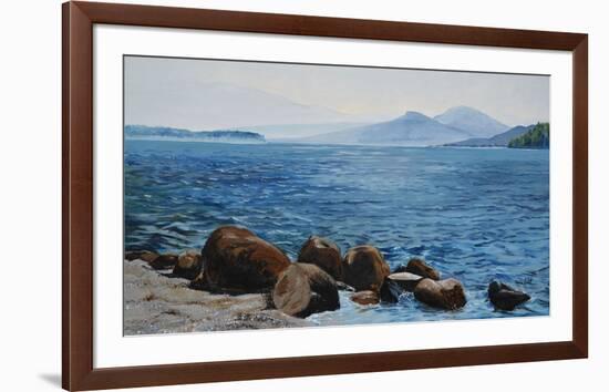 Chaleur humide sur le lac-Sylvia Audet-Framed Art Print