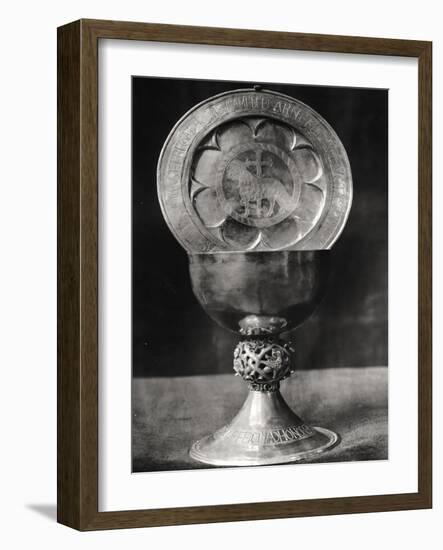 Chalice and Eucharist Plate, Belonging to the Abbot Pelage End 12th Beginning 13th Century-null-Framed Giclee Print