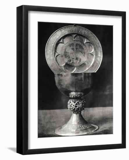 Chalice and Eucharist Plate, Belonging to the Abbot Pelage End 12th Beginning 13th Century-null-Framed Giclee Print