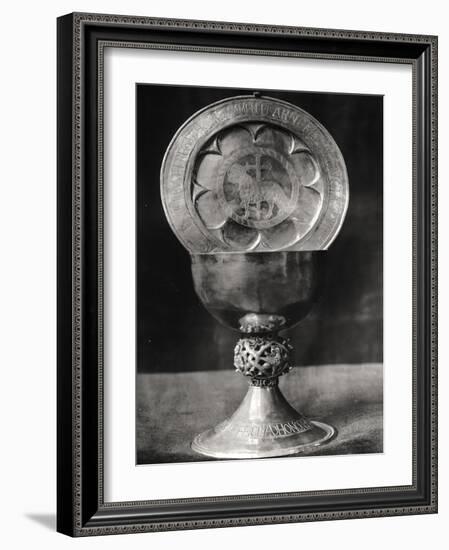 Chalice and Eucharist Plate, Belonging to the Abbot Pelage End 12th Beginning 13th Century-null-Framed Giclee Print