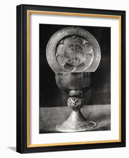 Chalice and Eucharist Plate, Belonging to the Abbot Pelage End 12th Beginning 13th Century-null-Framed Giclee Print