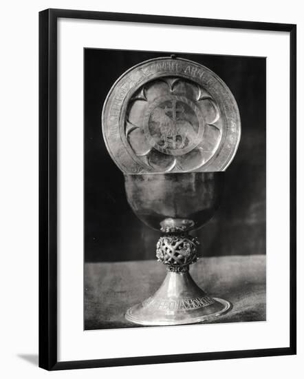 Chalice and Eucharist Plate, Belonging to the Abbot Pelage End 12th Beginning 13th Century-null-Framed Giclee Print