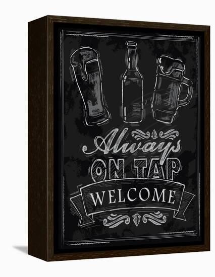 Chalk Beer-bioraven-Framed Stretched Canvas