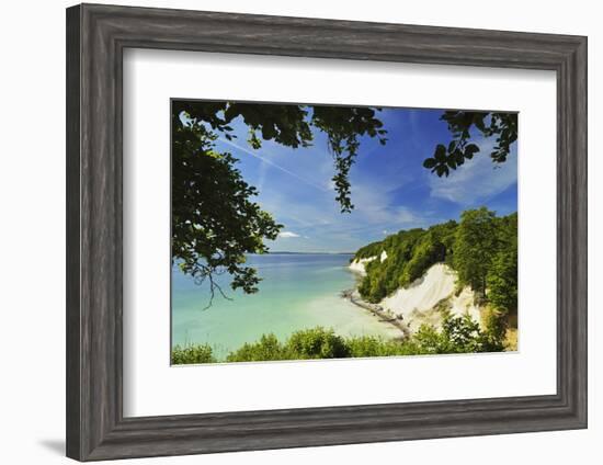 Chalk Cliffs, Jasmund National Park, Ruegen Island, Mecklenburg-Vorpommern, Germany, Europe-Jochen Schlenker-Framed Photographic Print