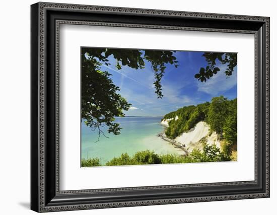 Chalk Cliffs, Jasmund National Park, Ruegen Island, Mecklenburg-Vorpommern, Germany, Europe-Jochen Schlenker-Framed Photographic Print