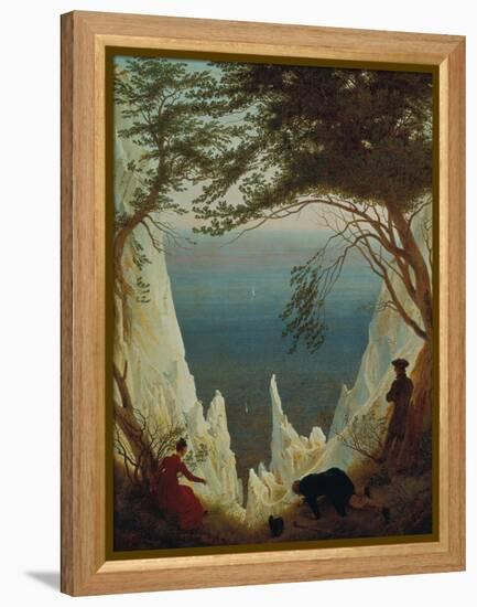 Chalk Cliffs on Ruegen, 1818/1819-Caspar David Friedrich-Framed Premier Image Canvas