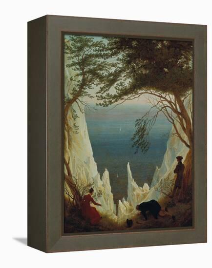 Chalk Cliffs on Ruegen, 1818/1819-Caspar David Friedrich-Framed Premier Image Canvas