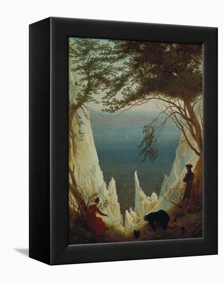 Chalk Cliffs on Ruegen, 1818/1819-Caspar David Friedrich-Framed Premier Image Canvas