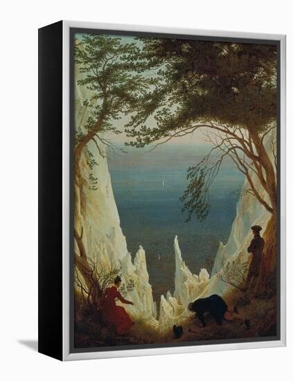 Chalk Cliffs on Ruegen, 1818/1819-Caspar David Friedrich-Framed Premier Image Canvas