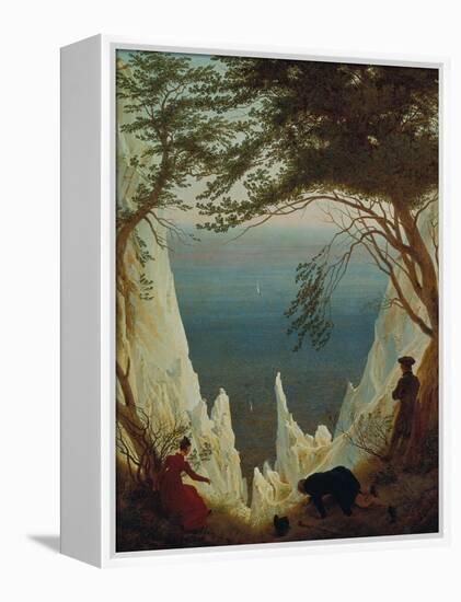 Chalk Cliffs on Ruegen, 1818/1819-Caspar David Friedrich-Framed Premier Image Canvas