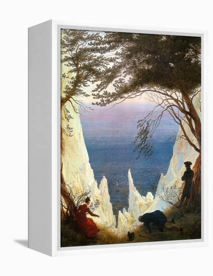 Chalk Cliffs on Rügen-Caspar David Friedrich-Framed Premier Image Canvas