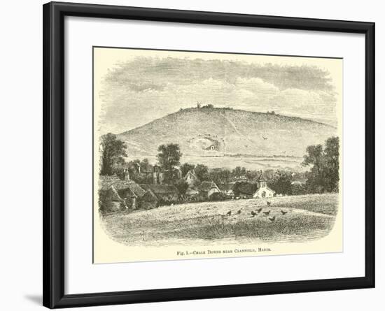 Chalk Downs Near Clanfield, Hants-null-Framed Giclee Print