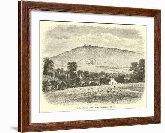 Chalk Downs Near Clanfield, Hants-null-Framed Giclee Print