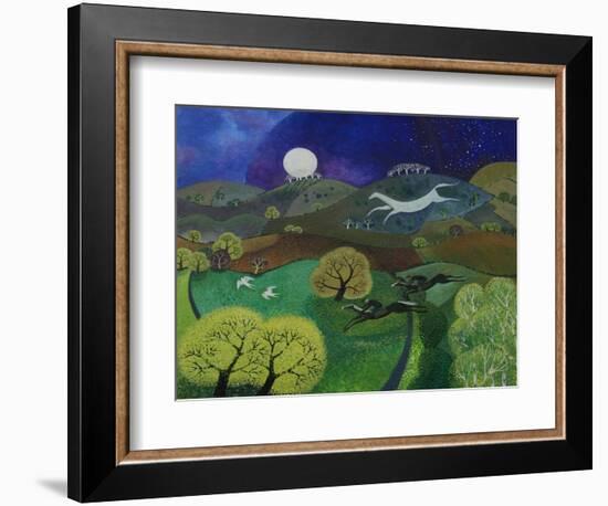 Chalk Horse Hill, 2010-Lisa Graa Jensen-Framed Giclee Print