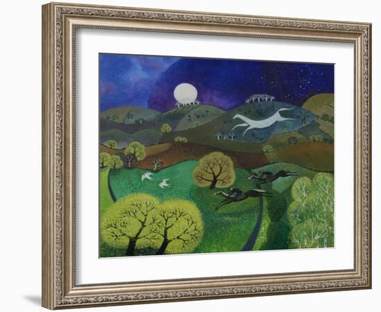 Chalk Horse Hill, 2010-Lisa Graa Jensen-Framed Giclee Print