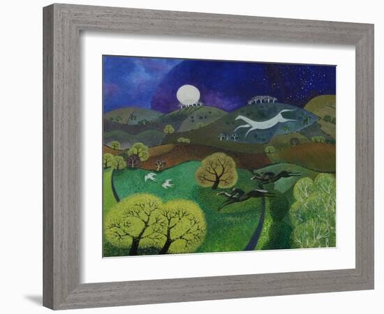 Chalk Horse Hill, 2010-Lisa Graa Jensen-Framed Giclee Print