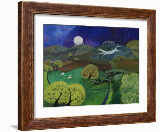 Chalk Horse Hill, 2010-Lisa Graa Jensen-Framed Giclee Print