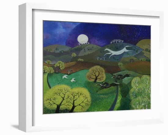 Chalk Horse Hill, 2010-Lisa Graa Jensen-Framed Giclee Print