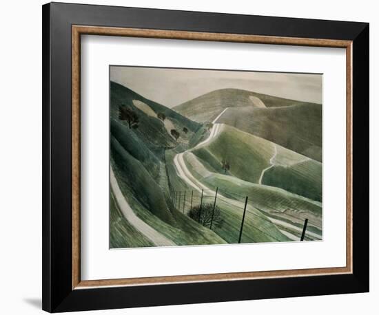 Chalk Paths, 1935-Eric William Ravilious-Framed Giclee Print