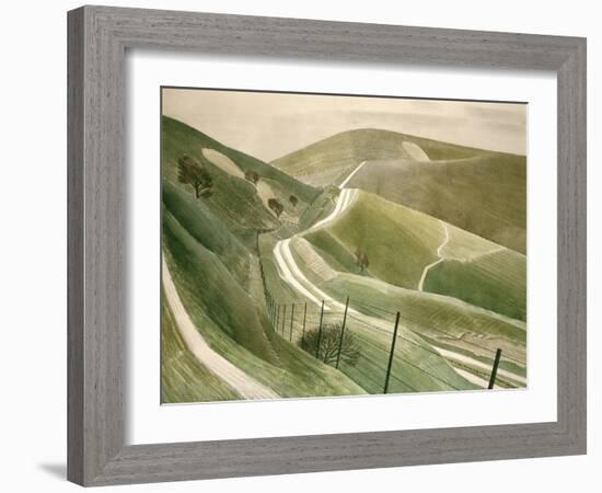 Chalk Paths-Eric Ravilious-Framed Giclee Print