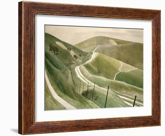 Chalk Paths-Eric Ravilious-Framed Giclee Print