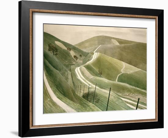 Chalk Paths-Eric Ravilious-Framed Giclee Print