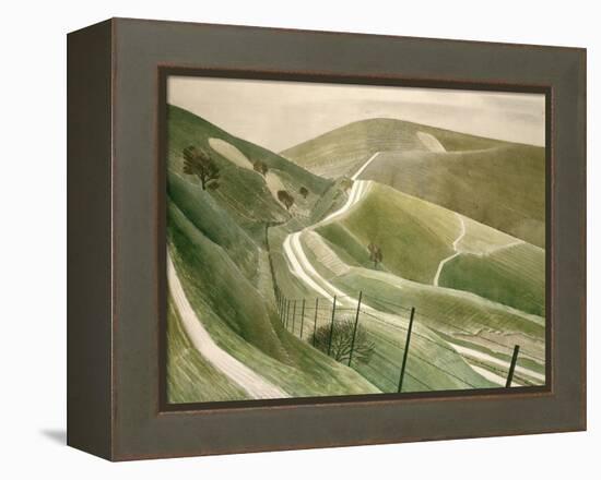 Chalk Paths-Eric Ravilious-Framed Premier Image Canvas