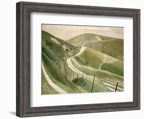 Chalk Paths-Eric Ravilious-Framed Giclee Print