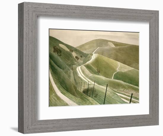 Chalk Paths-Eric Ravilious-Framed Giclee Print