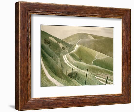 Chalk Paths-Eric Ravilious-Framed Giclee Print