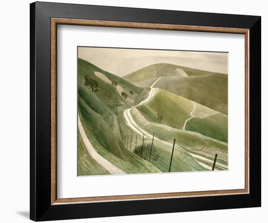 Chalk Paths-Eric Ravilious-Framed Giclee Print